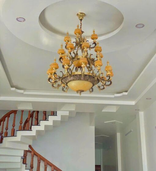 Đèn chùm đồng thông tầng CĐ 1247/24
