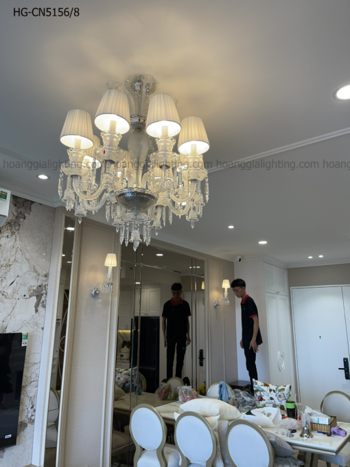 Đèn chùm nến pha lê CN 5156/8