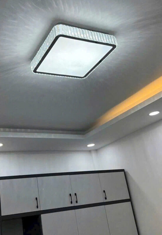 đèn trang trí nội thất của mọi nhà Đèn mâm pha lê OT16 VUÔNG