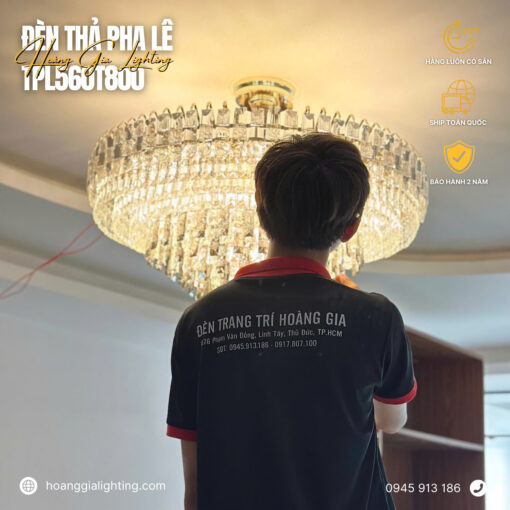 Đèn thả pha lê TPL560T800