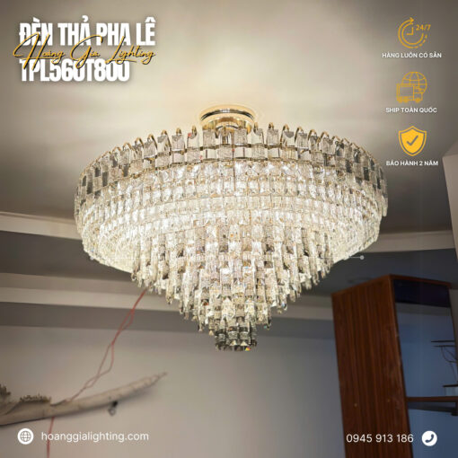Đèn thả pha lê TPL560T800
