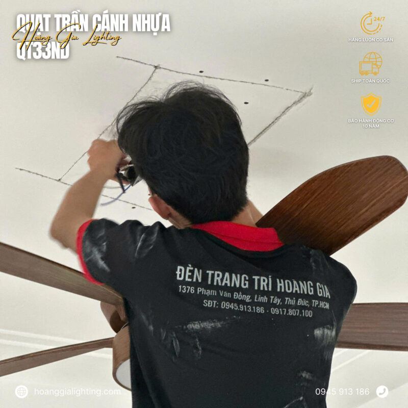 Quạt trần cánh nhựa QT33ND