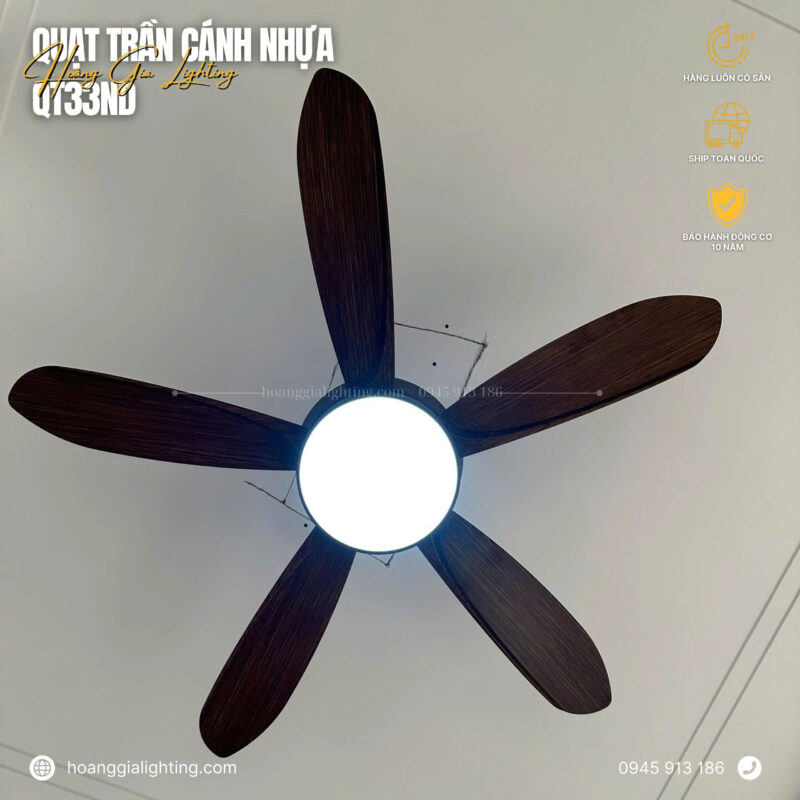 Quạt trần cánh nhựa QT33ND