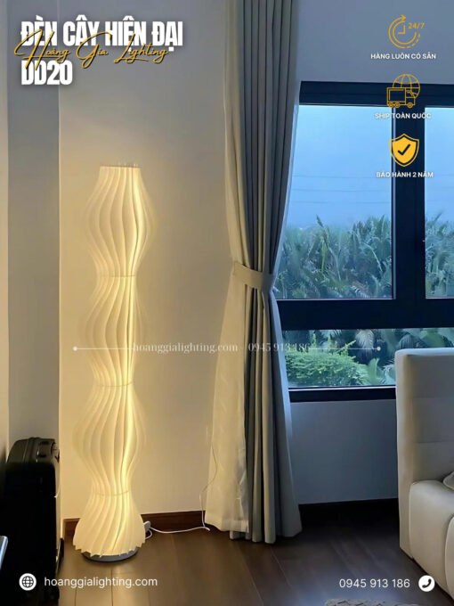 Đèn cây hình lượn sóng DD20