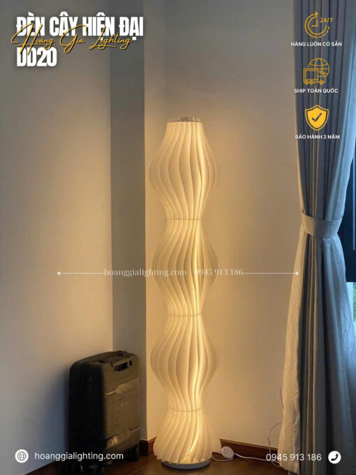 Đèn cây hình lượn sóng DD20