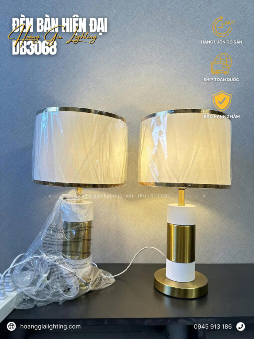 Đèn bàn hiện đại DB3068 TRẮNG