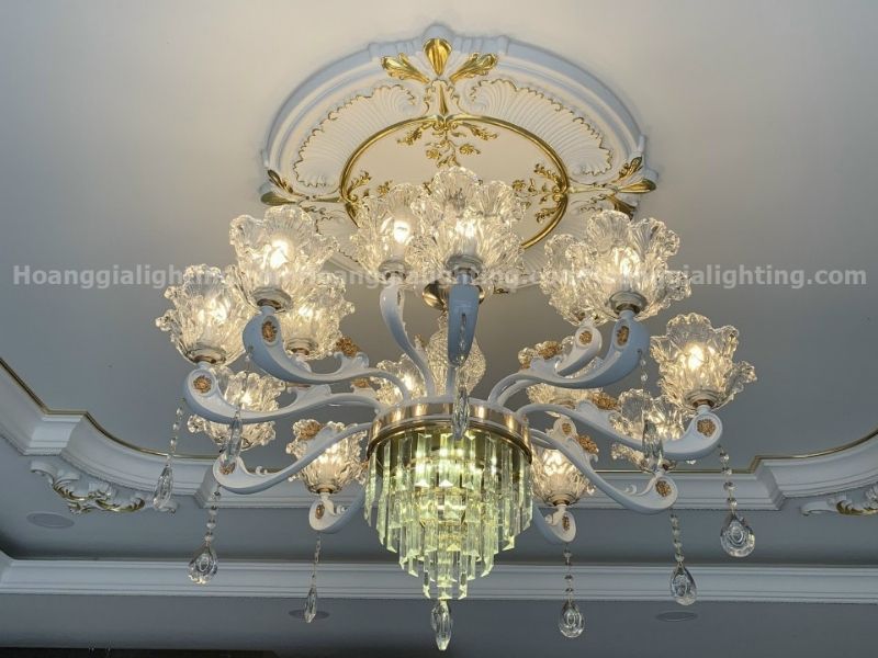 Hoàng Gia Lighting - Địa chỉ đèn chùm phòng khách giá cả phải chăng