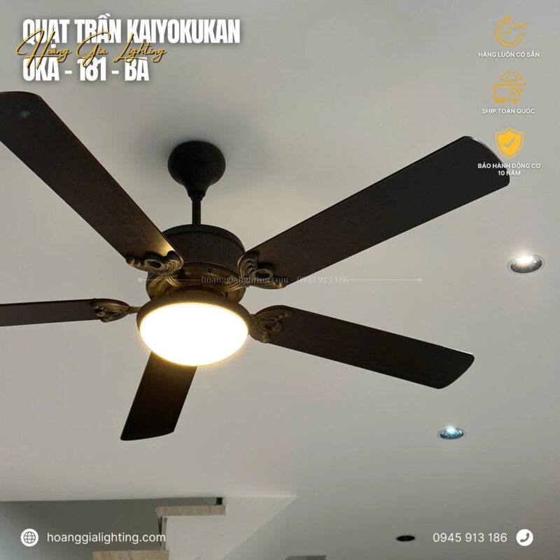 Quạt trần KAIYOKUKAN OKA-181-BA