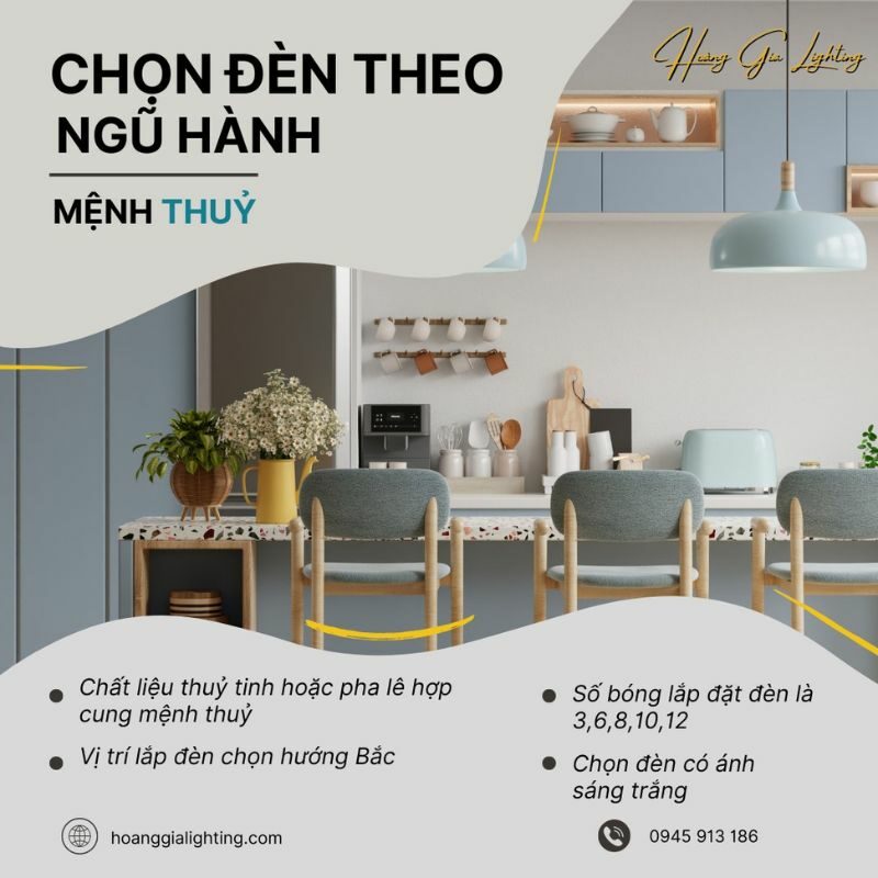 họn Đèn Trang Trí Cho Người Mệnh Thủy