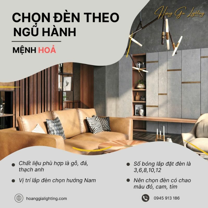 Chọn Đèn Trang Trí Cho Người Mệnh Hỏa