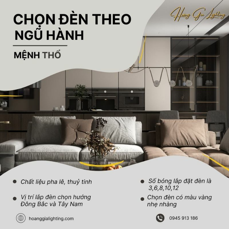 Chọn Đèn Trang Trí Cho Người Mệnh Thổ