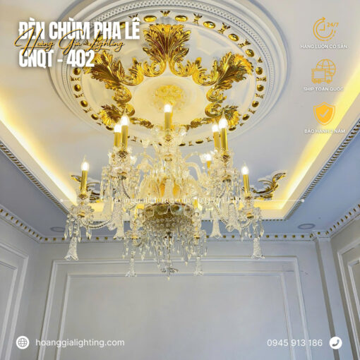 Đèn chùm pha lê nến CNQT-402