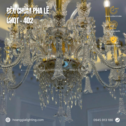 Đèn chùm pha lê nến CNQT-402