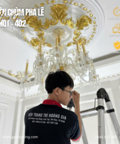 Đèn chùm pha lê nến CNQT-402
