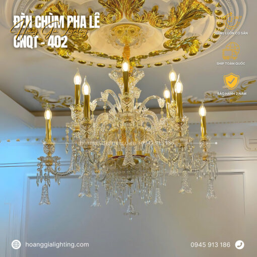 Đèn chùm pha lê nến CNQT-402