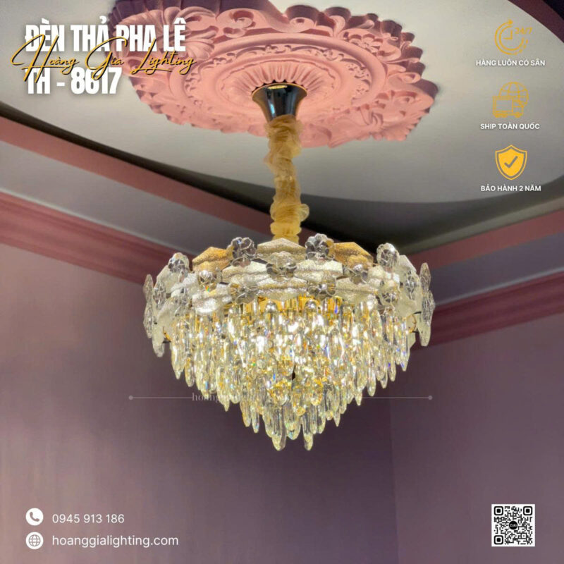 Đèn thả pha lê TH-8617