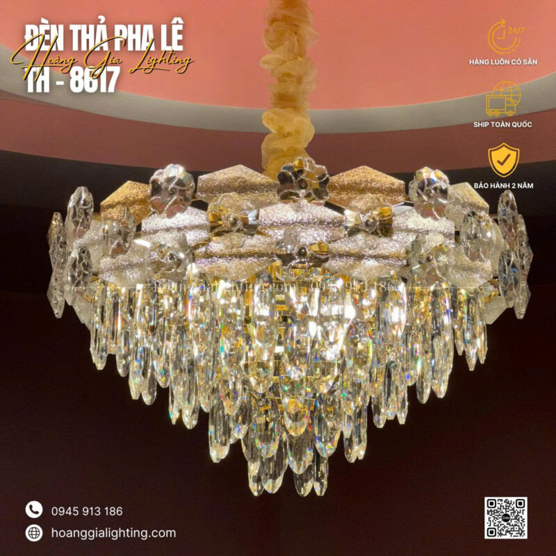 Đèn thả pha lê TH-8617