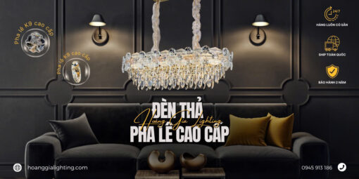 Đèn thả pha lê TH-8619