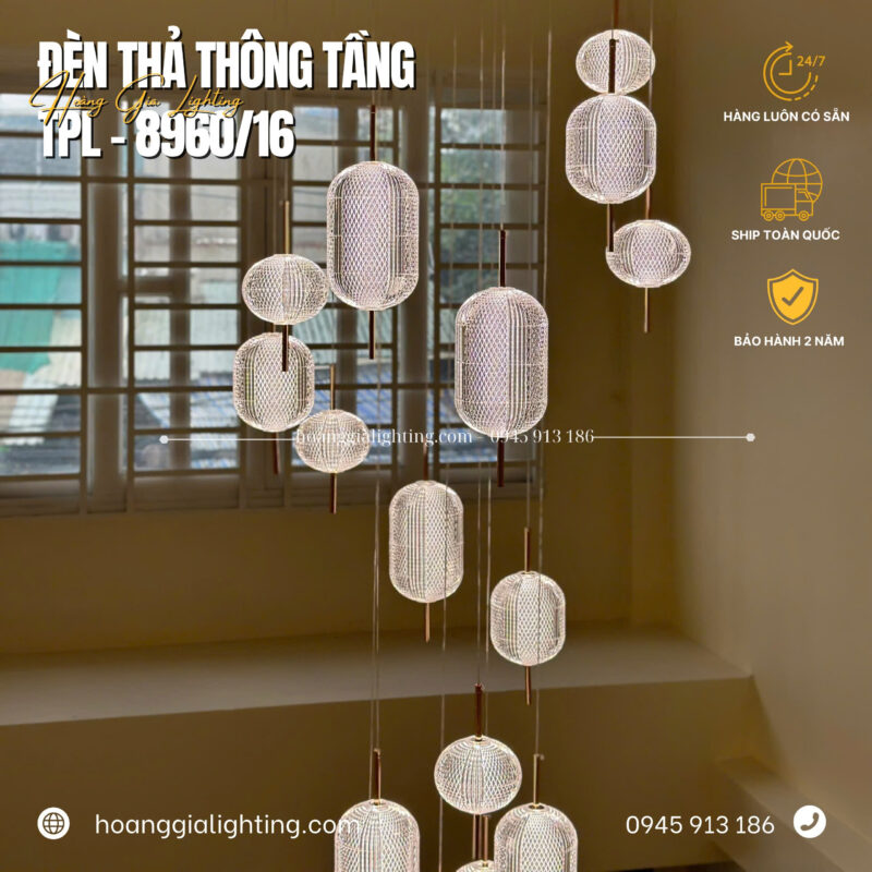 Đèn thả thông tầng TPL-8960/16