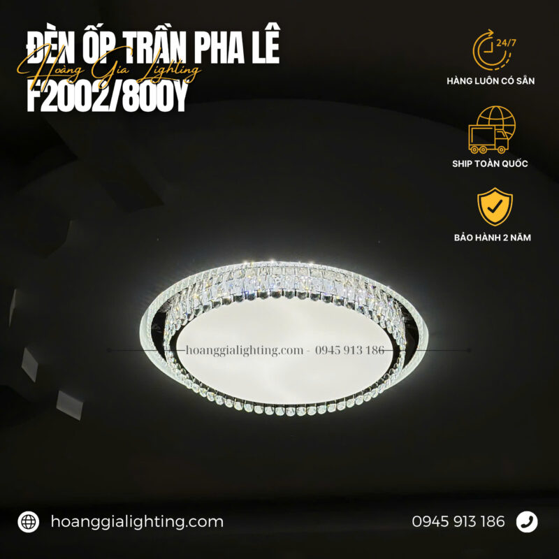 Đèn mâm pha lê CODE: F2002/800Y