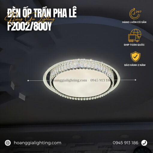 Đèn mâm pha lê CODE: F2002/800Y