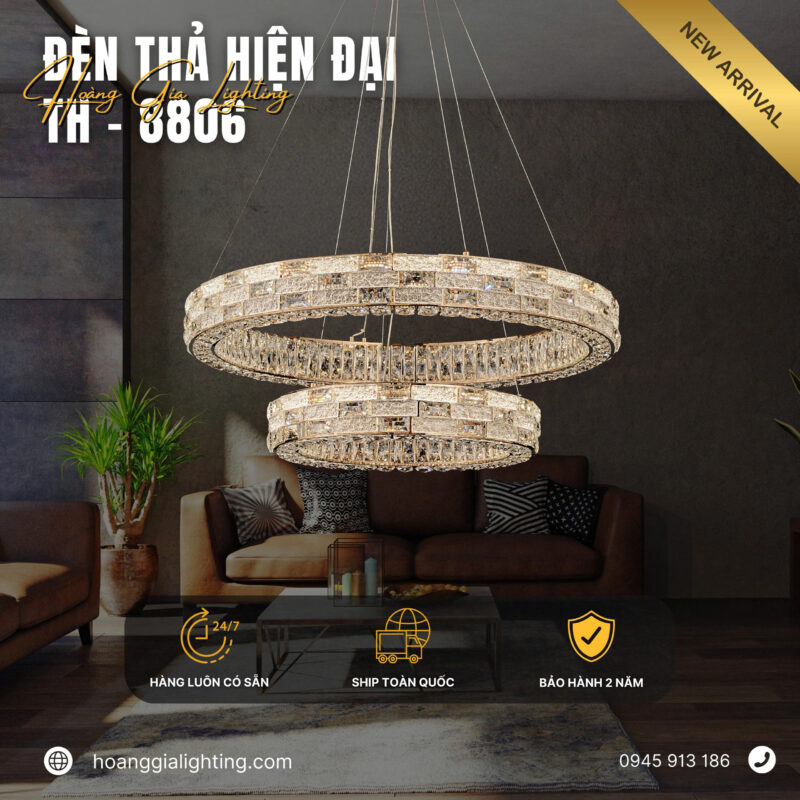 Đèn thả pha lê TH-8806