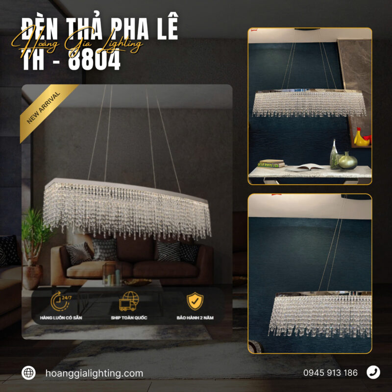 Đèn thả pha lê TH-8804