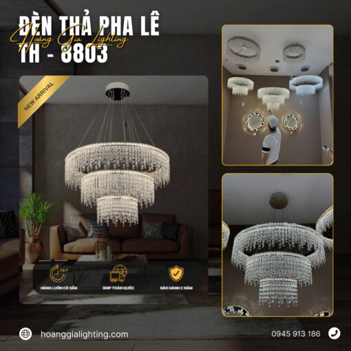 Đèn thả pha lê TH-8803