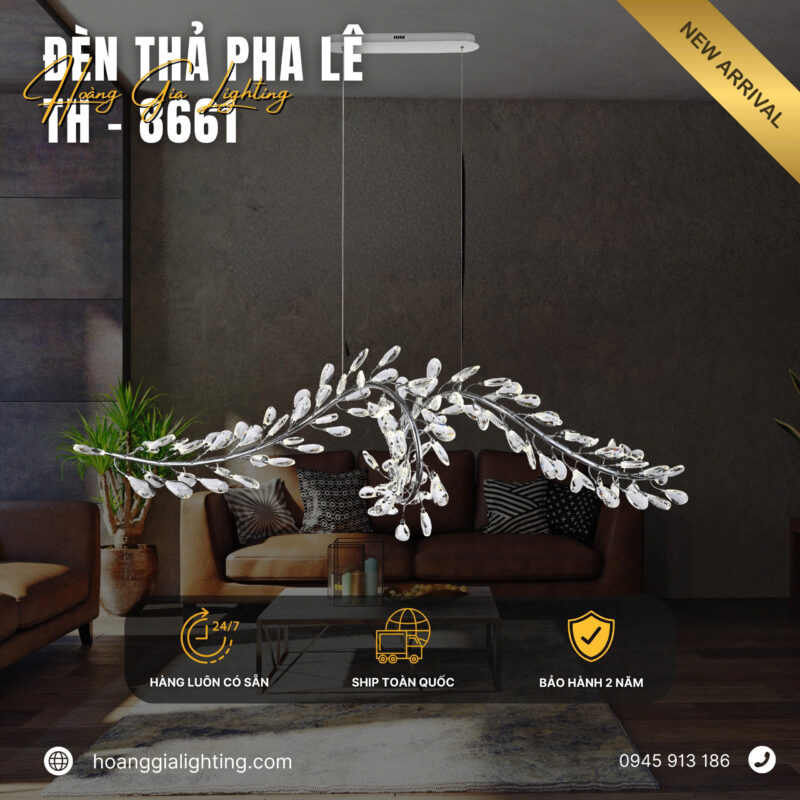 Đèn thả pha lê TH-8661