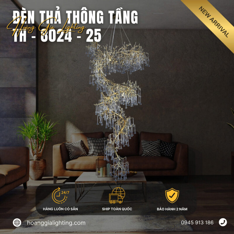 Đèn thả thông tầng TH-8024-25