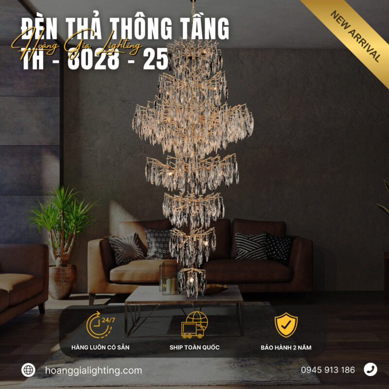 Đèn thả thông tầng TH-8028-25