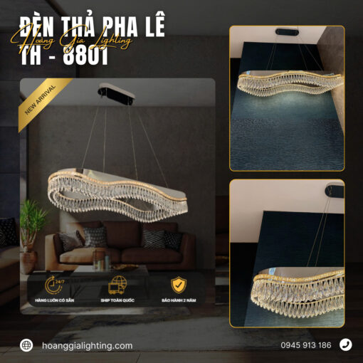 Đèn thả pha lê TH-8801