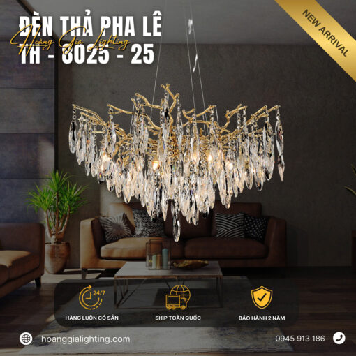 Đèn thả pha lê TH-8025-25