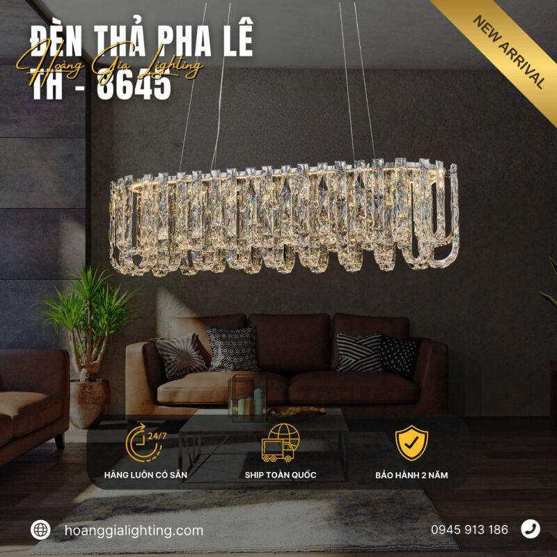 Đèn thả pha lê TH-8645