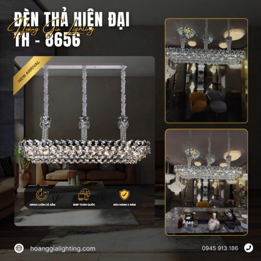 Đèn thả pha lê TH-8656