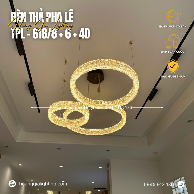 Đèn thả pha lê TPL-618
