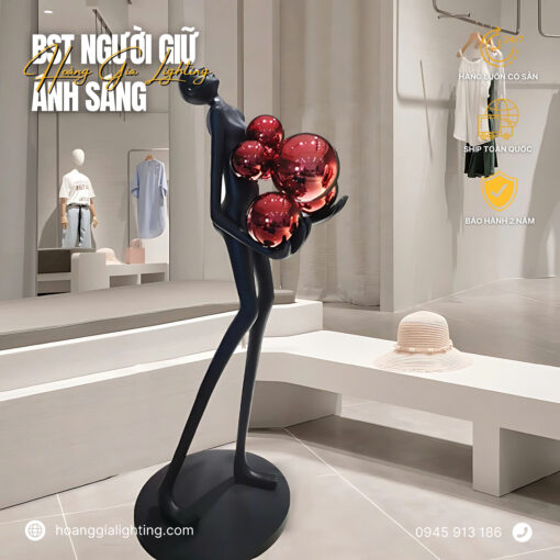 Đèn cây đứng hình cô gái DD018