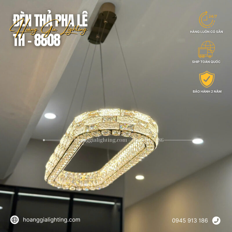Đèn thả pha lê TH-8808