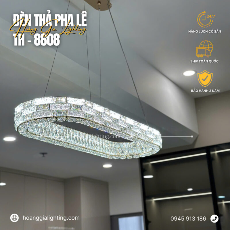 Đèn thả pha lê TH-8808