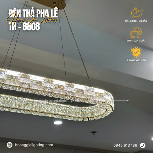 Đèn thả pha lê TH-8808