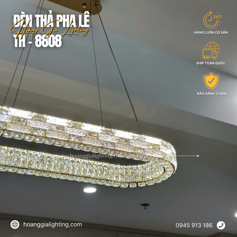 Đèn thả pha lê TH-8808