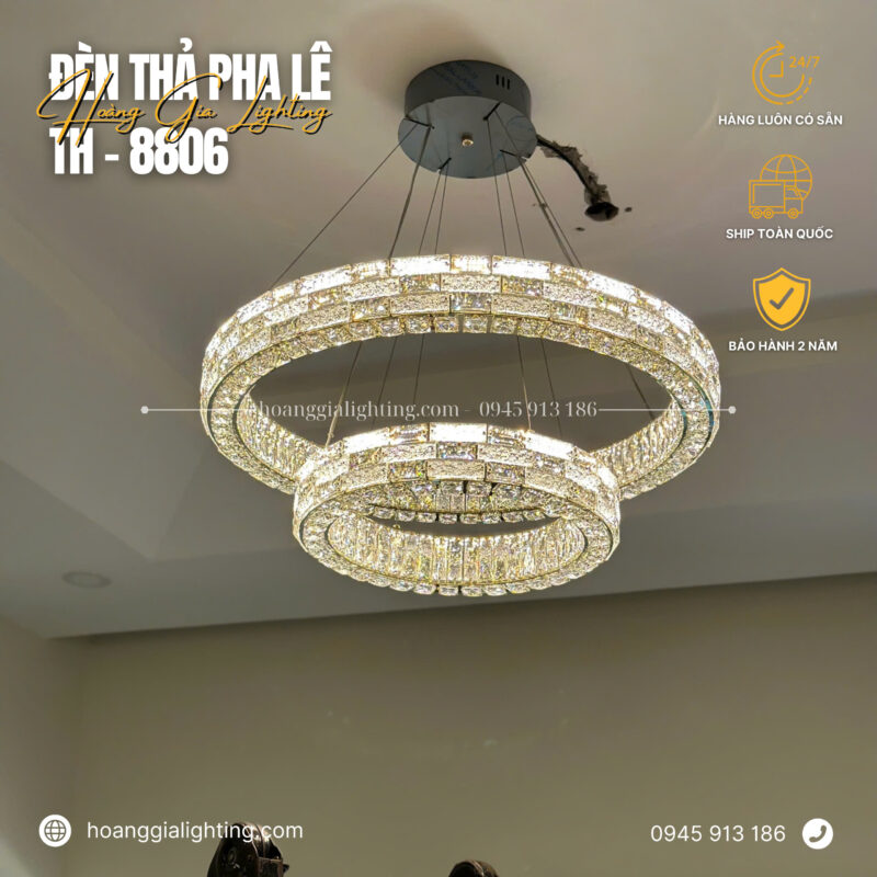 Đèn thả pha lê TH-8806