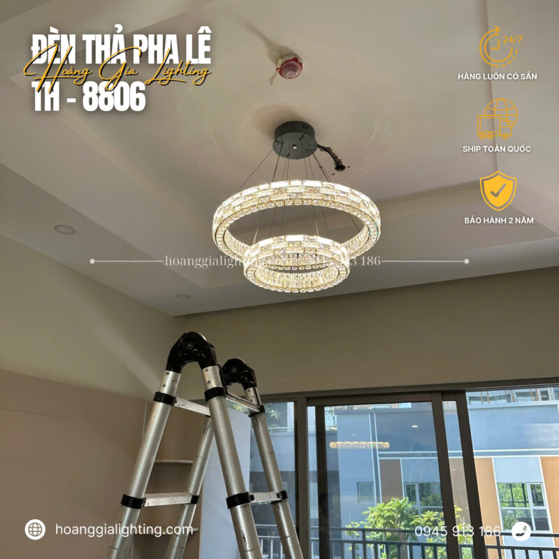 đèn trang trí nội thất của mọi nhà Đèn thả pha lê TH-8806