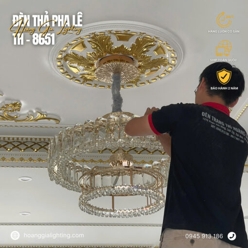 Đèn thả pha lê TH-8651