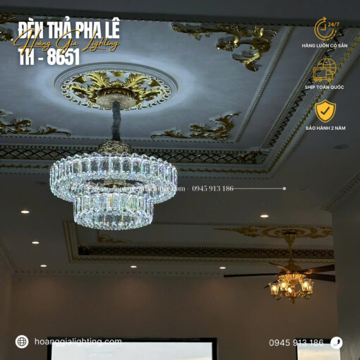 Đèn thả pha lê TH-8651