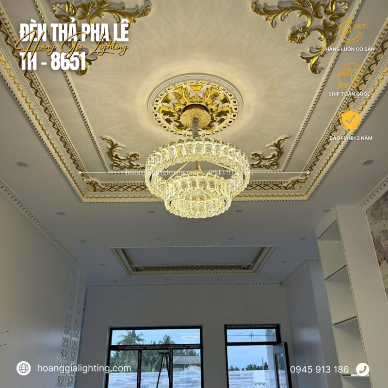 Đèn thả pha lê TH-8651