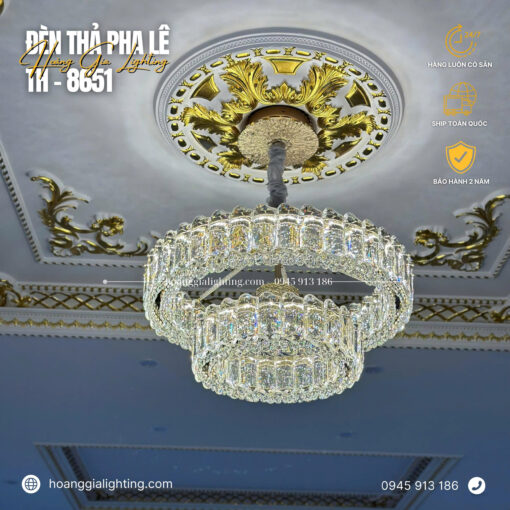 Đèn thả pha lê TH-8651