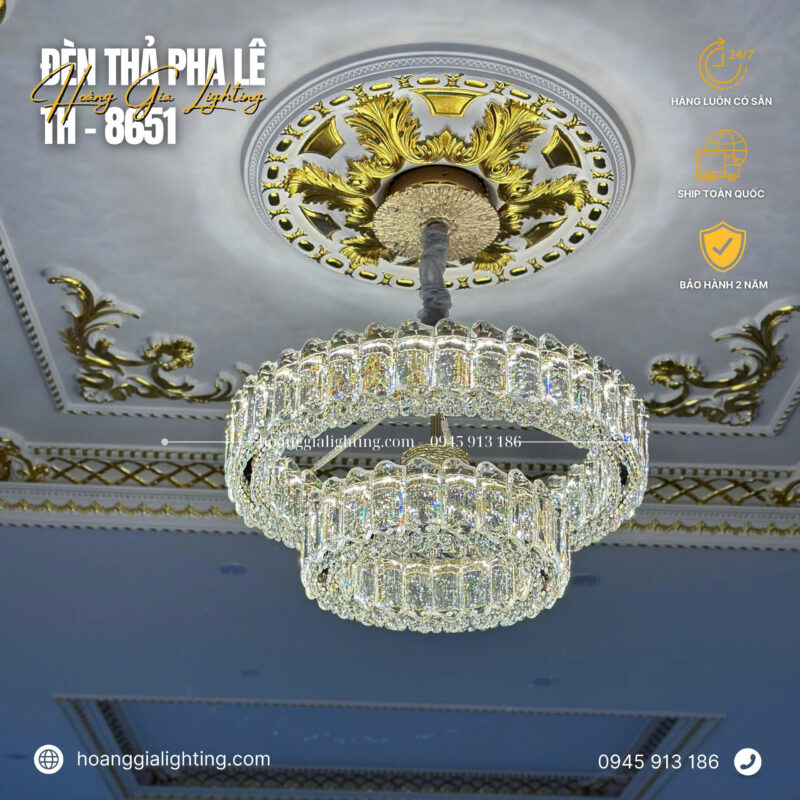 Đèn thả pha lê TH-8651