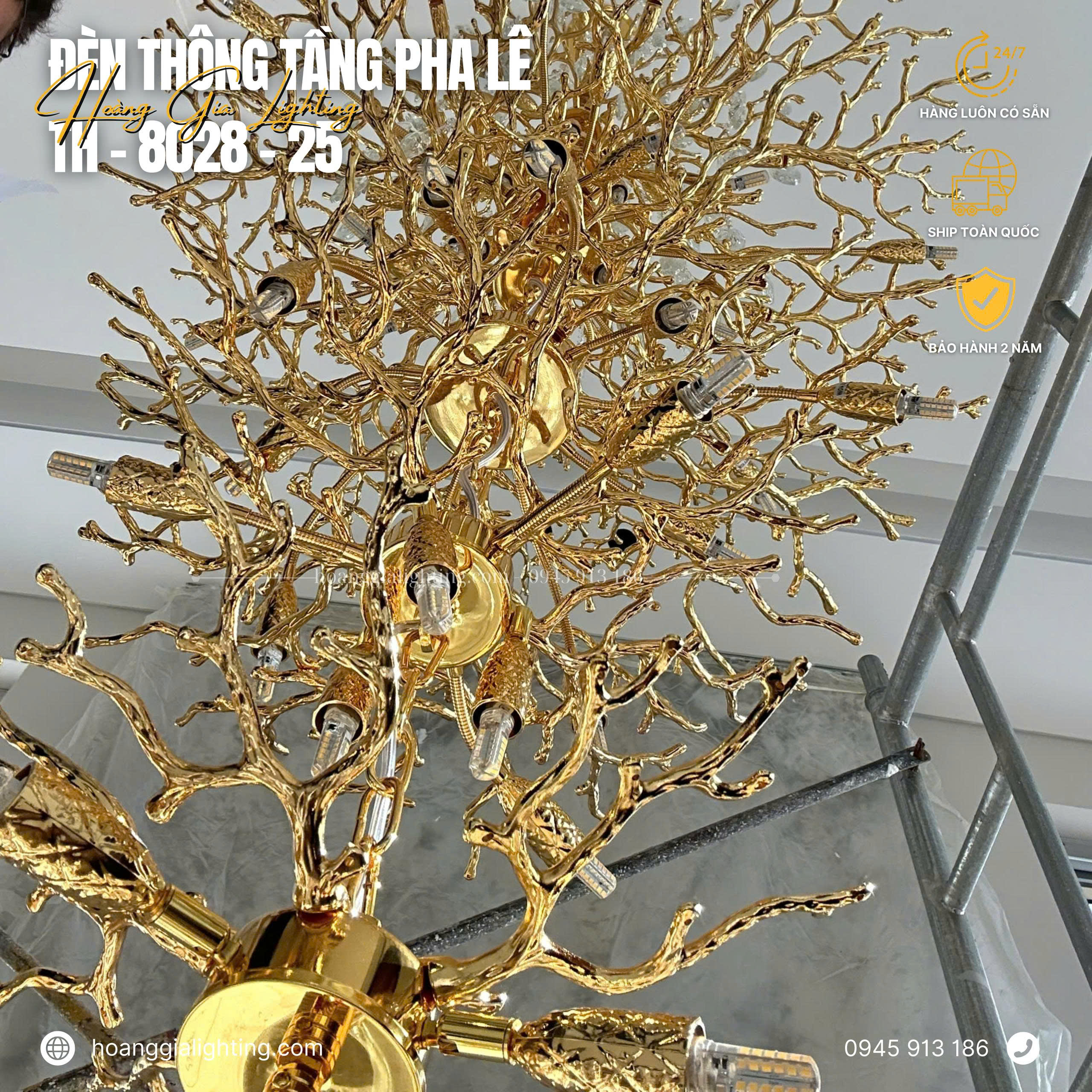 Đèn thả thông tầng TH-8028-25 Đèn thả thông tầng TH-8028-25