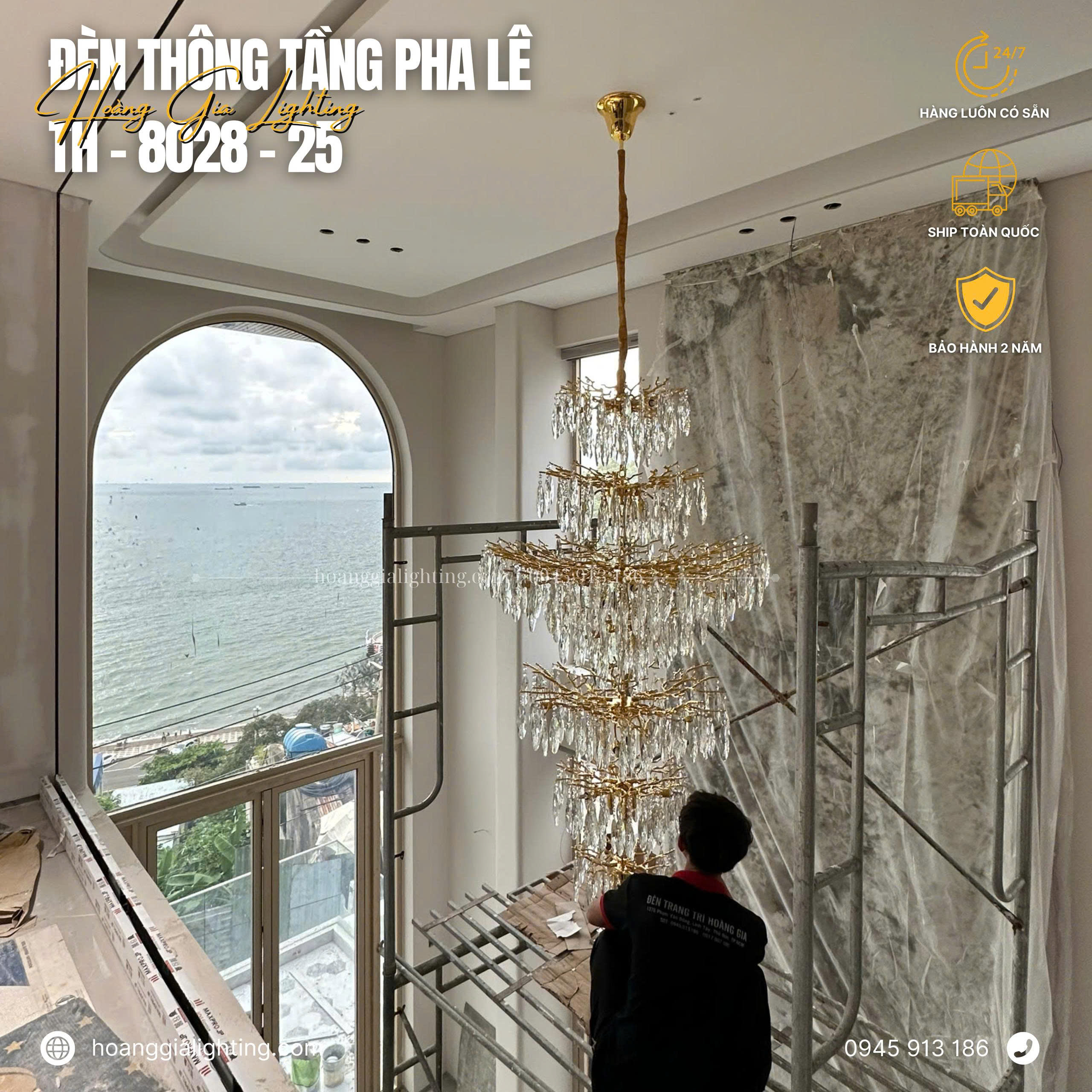 Đèn thả thông tầng TH-8028-25 Đèn thả thông tầng TH-8028-25